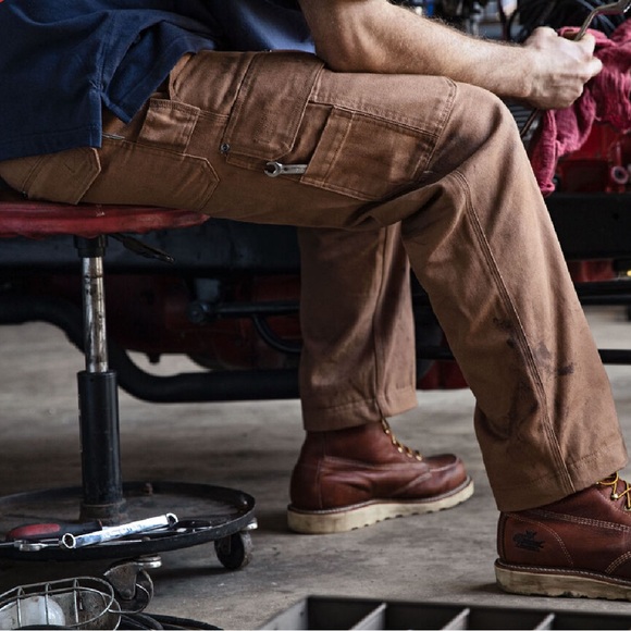 Duluth Men's Fire Hose Relaxed Fit Cargo Work Pants
#92204 brown or tan (Sku234) - Picture 10 of 12